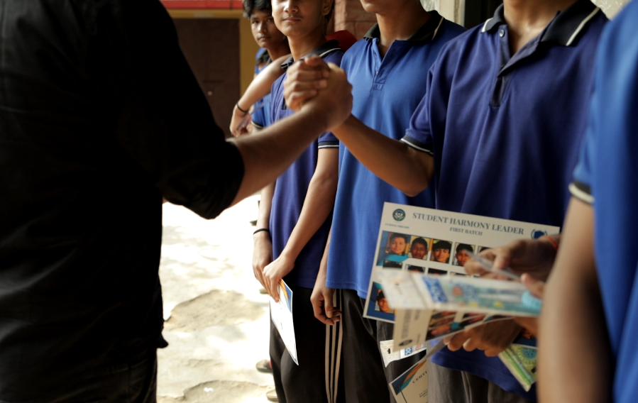 Student Leader Handshake