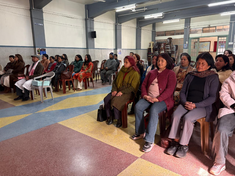 Teachers in training session