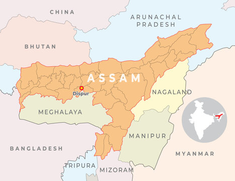 Assam Map