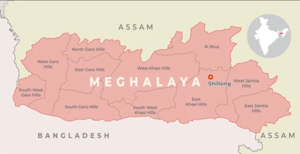 Meghalaya Map